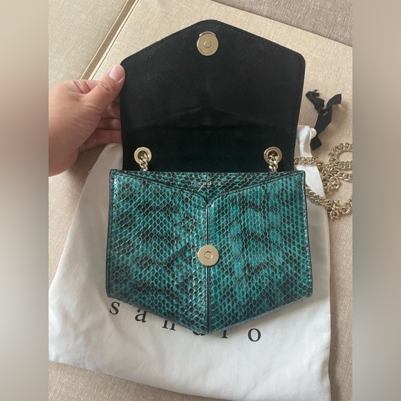 Sandro snakeskin Lou small model bag - Picture 3 of 9